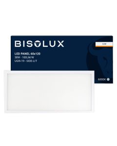 Bisolux LED paneel 60x120 - 60W - 6000K - UGR<19 - side-lit