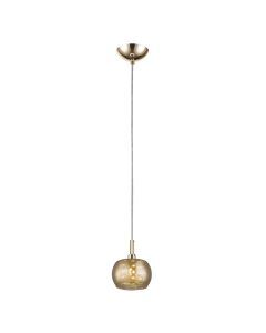 Design hanglamp goud, Krystel