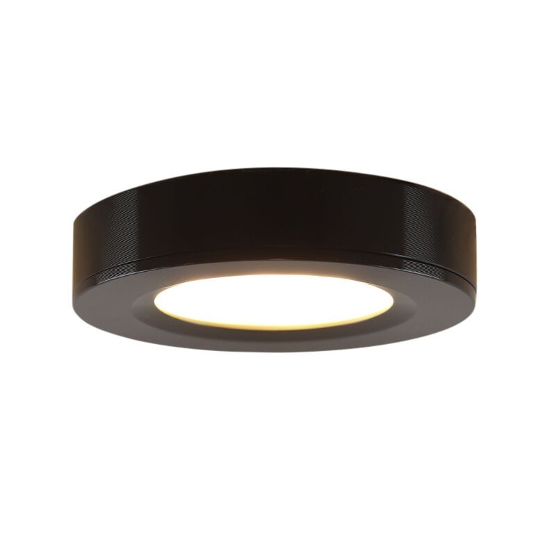 8 messing veranda inbouwspots Dico, IP65, incl. aansluitset en afstandbediening