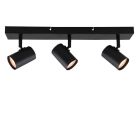 Moderne plafondspot zwart, Carlos