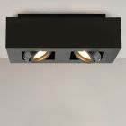 Moderne opbouwspot zwart, Akira