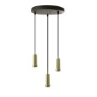 Aluminium hanglamp zonder kap zwart, Rika