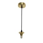 Metalen hanglamp zonder kap goud, Aafje, IP44