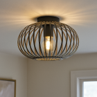 Industriële plafonnière grijs, Lieve