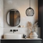 Industriële badkamer hanglamp zwart, Wiro, IP44