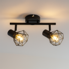 Industriële plafondspot zwart, Jaylano