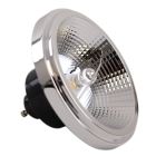 Dimbare Olucia GU10 (AR111) LED lamp Clint, zwart, 6W, 4000K