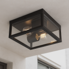 Moderne buitenlamp zwart, Ivanka, IP44