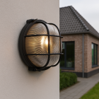 Industriële buitenlamp zwart, Juanita, IP44