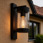 Moderne buitenlamp zwart, Musa, IP44