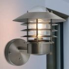 Rvs buiten wandlamp met schemersensor zilver, Felice, IP44