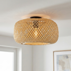 Bamboe plafondlamp bruin, Kiki