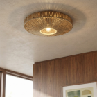 Landelijke plafondlamp bruin, Sanny