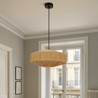 Papieren hanglamp bruin, Daisy