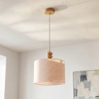 Landelijke hanglamp beige, Kinga