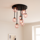 Design plafondlamp roze, Stacy