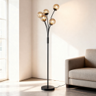 Design vloerlamp amber, Stacy, met schakelaar