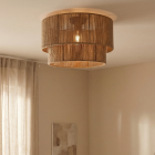 Japandi plafondlamp bruin, Selena