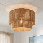 Landelijke plafondlamp bruin, Selena
