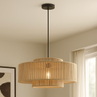 Landelijke hanglamp bruin, Selena