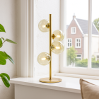Design tafellamp groen, Remo, met schakelaar