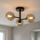 Moderne badkamer plafondlamp amber, Amer, IP44