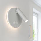 Moderne wandlamp wit, Robbie, 10W, 4000K LED, met schakelaar