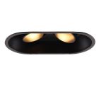 Moderne inbouwspot zwart, Timothy