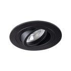 Moderne inbouwspot zwart, Seidy