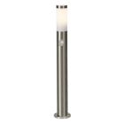 Kunststof staande buitenlamp met bewegingssensor chroom, Tom, IP44