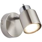 Moderne wandlamp Fenne, Nikkel, Chroom