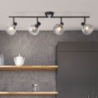 Design plafondspot Dimitry, Glas