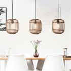 Moderne Hanglamp Brain, Bruin, hout