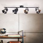 Industriële plafondspot zwart, Jowenna, 5W, 3000K LED