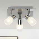 Metalen plafondspot chroom, Blake, 28W, 2700K LED