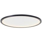 Moderne LED paneel plafondlamp zwart, Yamal, 36W, warm tot koud wit verstelbare LED, met afstandsbediening