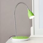 Kunststof bureaulamp groen, Kit, 3W, 3000K LED, met schakelaar