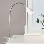 Kunststof klemspot wit, Kit, 2,4W, 3000K LED, met schakelaar