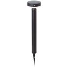 Metalen staande buitenlamp op zonne-energie zwart, Kubilay, 3W, 4000K LED, IP44