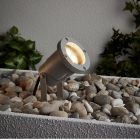 Grijze prikspot Shanna, Metaal, 3W warm wit LED