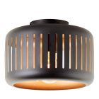 Industriële plafonnière zwart, Veronika