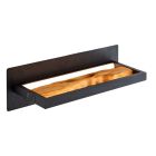 Landelijke wandlamp bruin, Raynor, 9,5W, 3000K LED