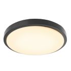 Moderne plafonniere Kos, zwart, klein, met geïntegreerd LED
