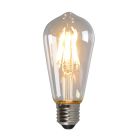 Dimbare Olucia E27 Edison LED lamp, ST58, 5W, Transparant glas, 2700k