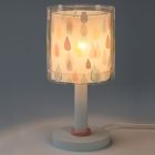 Gekleurde regendruppel tafellamp kinderkamer