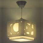 Grijze baby hanglamp Maan en sterren
