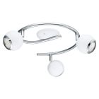 Witte plafondspot Anissa, staal