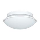 Witte wandlamp Nicoletta, staal, IP44
