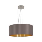 Bruine moderne hanglamp stof, Terme