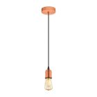 Stalen hanglamp Christel koper
